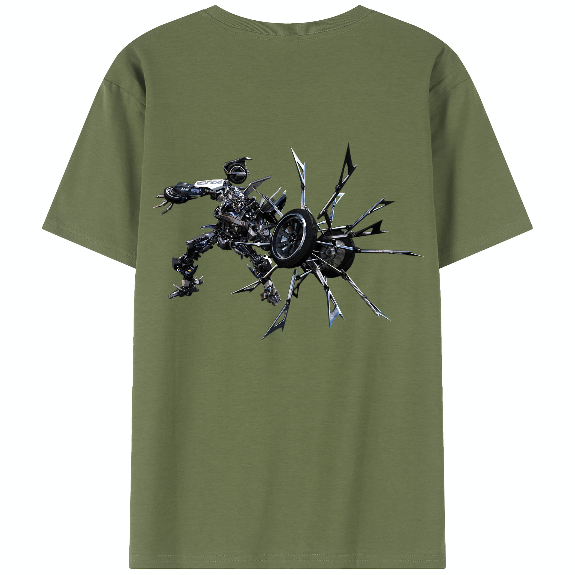 （画像用）  綿100％半袖Tシャツ（背面プリント）
